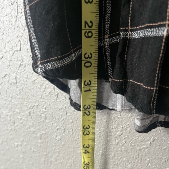 Black and white plaid shirt dress - Picture 8 of 10